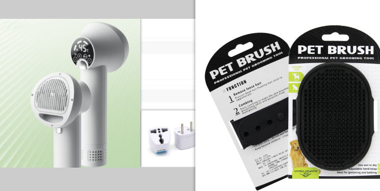 NEX 2-in-1 Smart Pet Hair Dryer with Comb – Quiet Grooming Tool for Dogs & Cats