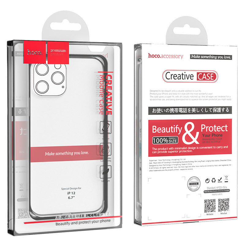 Ultra-Clear TPU Phone Case – 0.8mm Slim Transparent Cover with Camera Protection