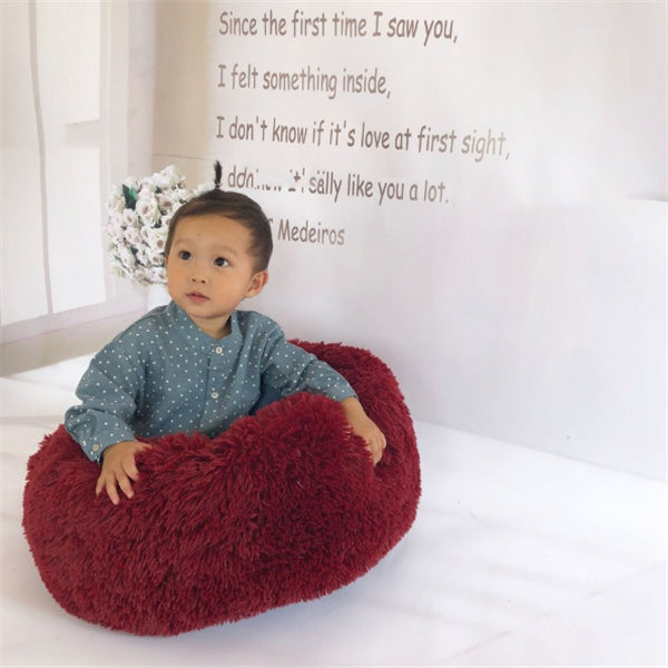 Fluffy Round Pet Bed – Plush Donut Bed for Dogs & Cats of All Sizes