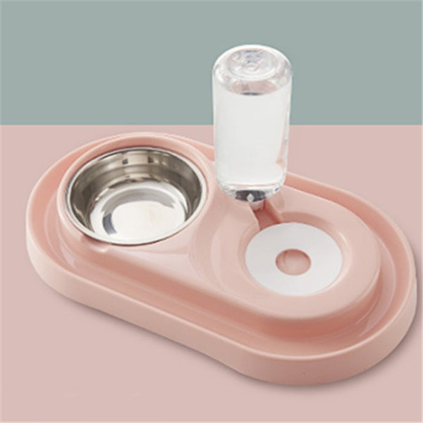 Ball-Type Automatic Pet Water Bowl – Spill-Free Stainless Steel Feeder