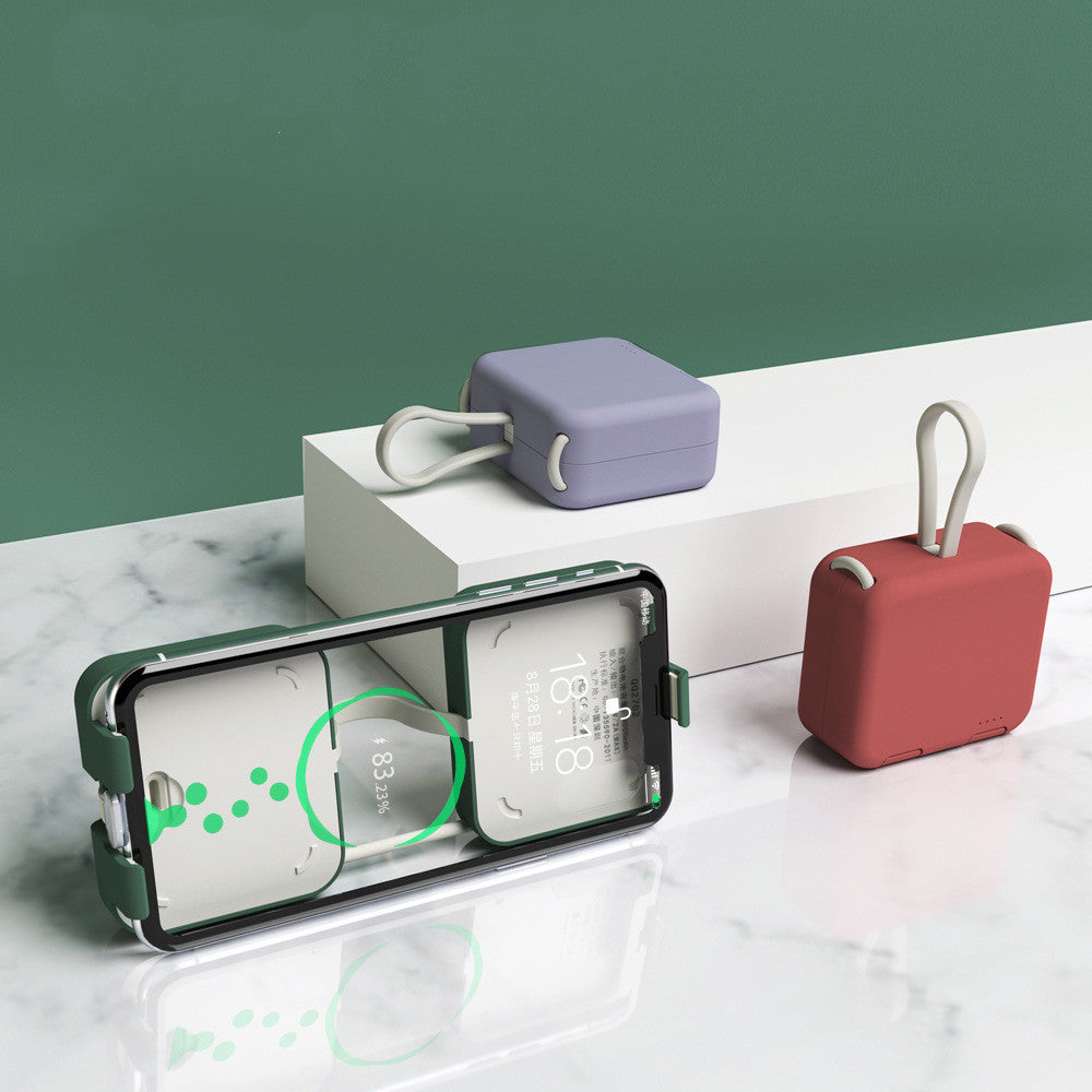 Handbag Clip Power Bank – 4000mAh Portable Charger with Stand & Multi-Port Output