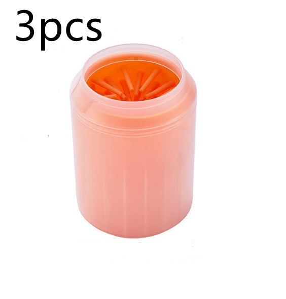 Pet Paw Cleaner Cup – 360° Soft Bristle Cleaner for Dogs & Cats