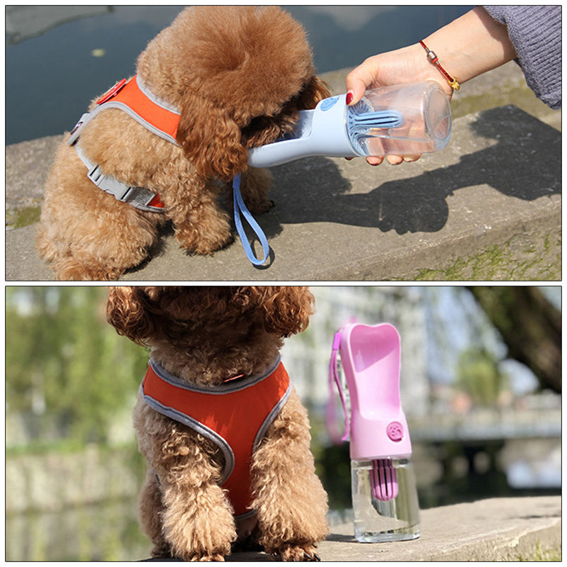 Portable Dog Water Bottle with Filter – Leakproof & BPA-Free Travel Cup