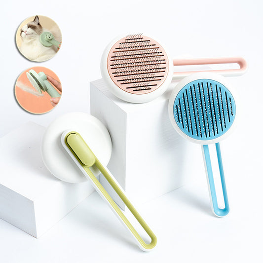 Self-Cleaning Pet Comb – One-Click Hair Removal Brush for Dogs & Cats – grooming kit