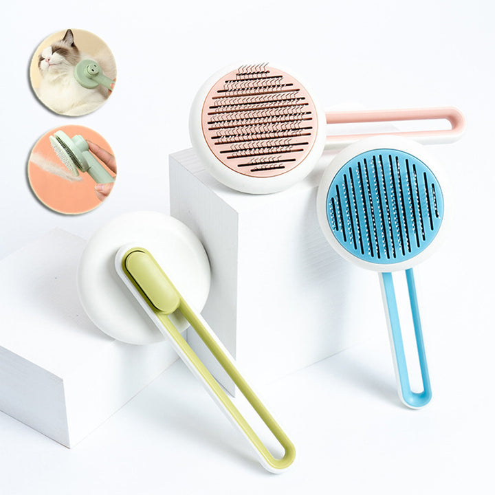 Self-Cleaning Pet Comb – One-Click Hair Removal Brush for Dogs & Cats – grooming kit