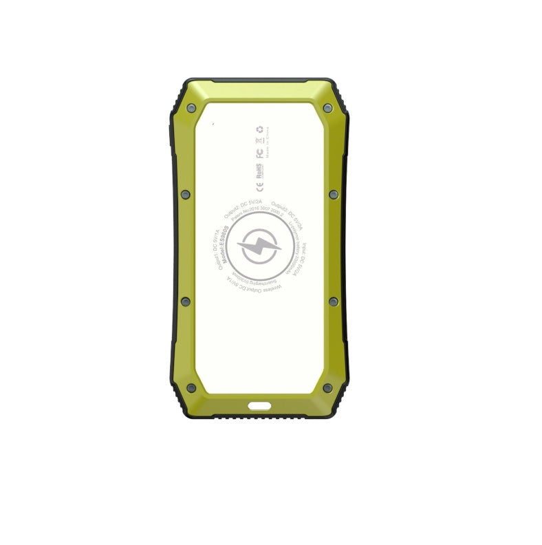 Eco-Friendly Wireless Power Bank – 4-Port, Fast Charging, Compact 178mm Design