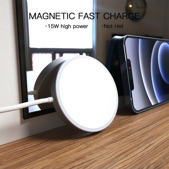 15W Magnetic Wireless Charger – Fast USB-C Charging Pad for iPhone & Android – power-bank