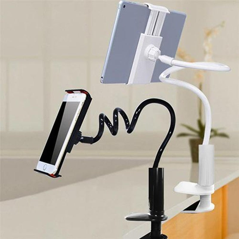 Flexible 360° Phone & Tablet Holder – Long Arm Mount for Bed, Desk & Kitchen