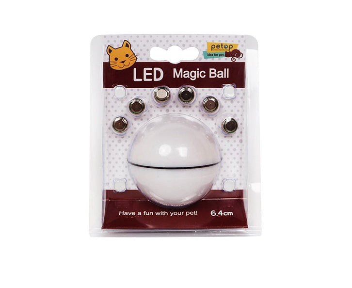 360° Rotating Cat Ball Toy with LED Lights, Feather, Bell & Catnip – USB Rechargeable – grooming kit
