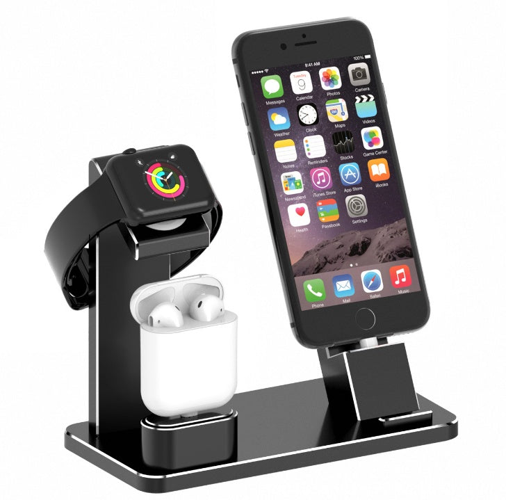 4-in-1 Wireless Charging Station – iPhone, Apple Watch, AirPods & USB Fast Charger – power-bank