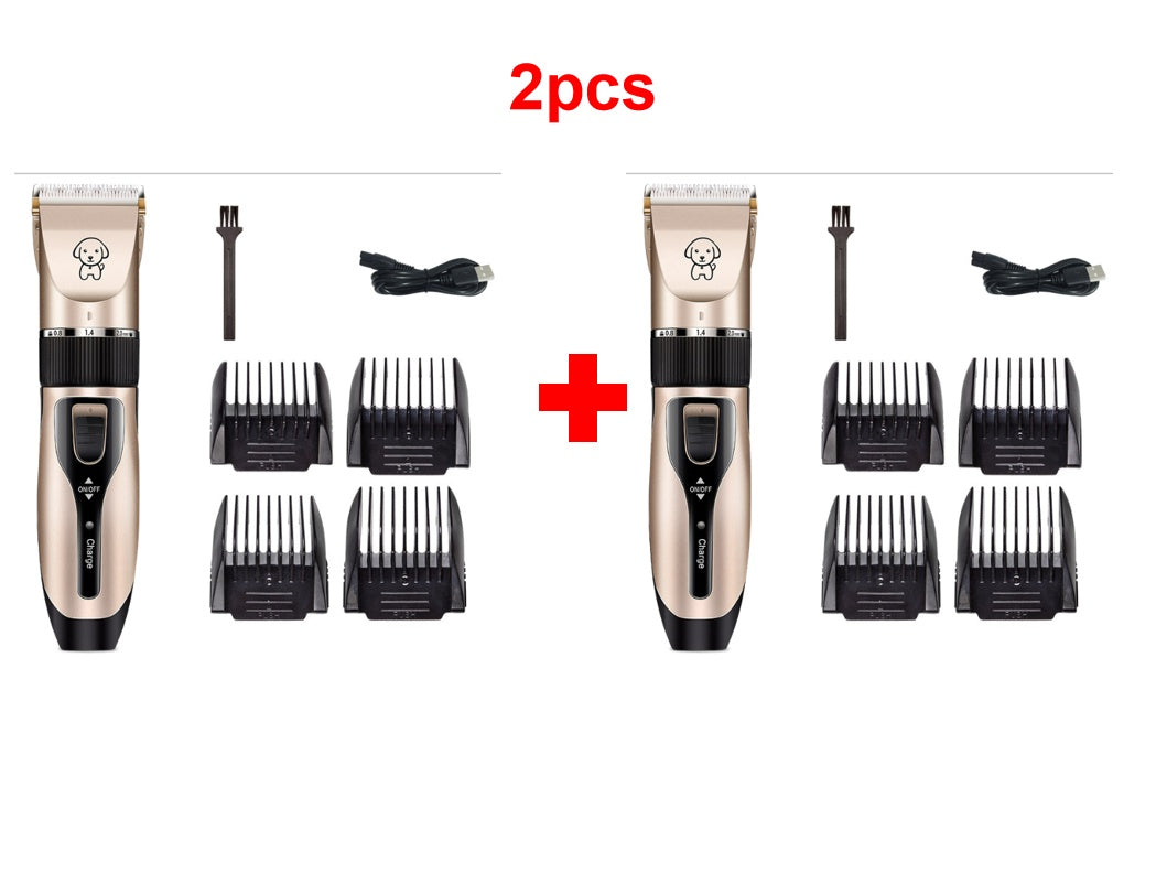 Rechargeable Pet Hair Clipper – Low Noise, Ceramic Blade, 90min Runtime
