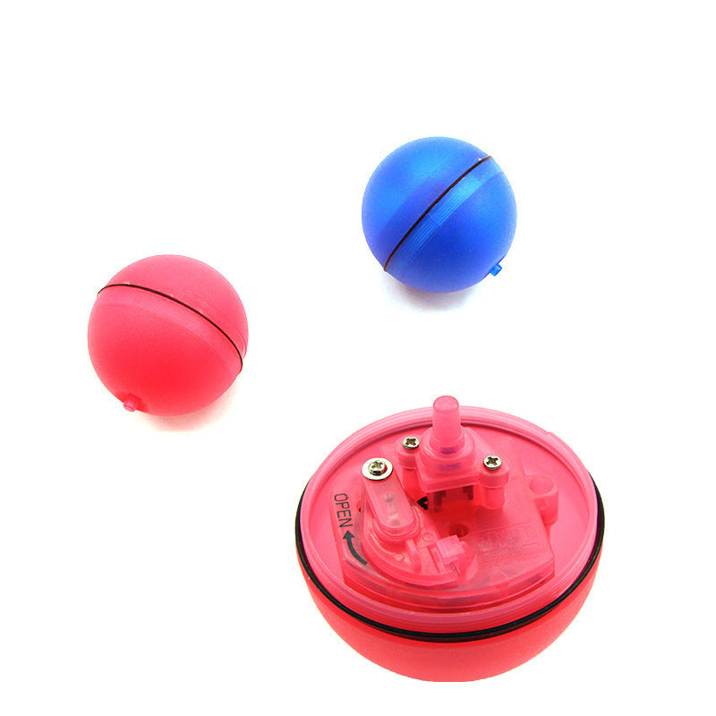 360° Rotating Cat Ball Toy with LED Lights, Feather, Bell & Catnip – USB Rechargeable – grooming kit