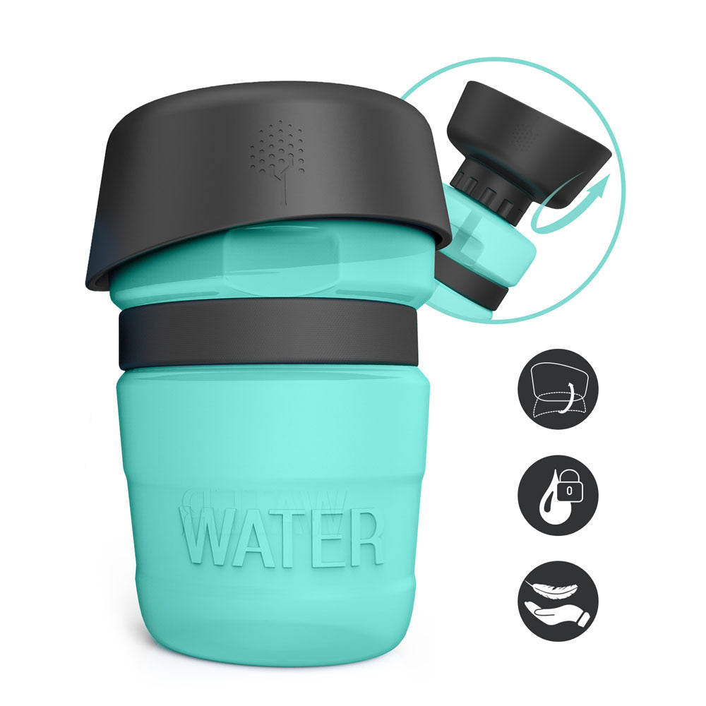 2-in-1 Portable Dog Water Bottle & Bowl – Leak-Proof, BPA-Free, 520ml – grooming kit