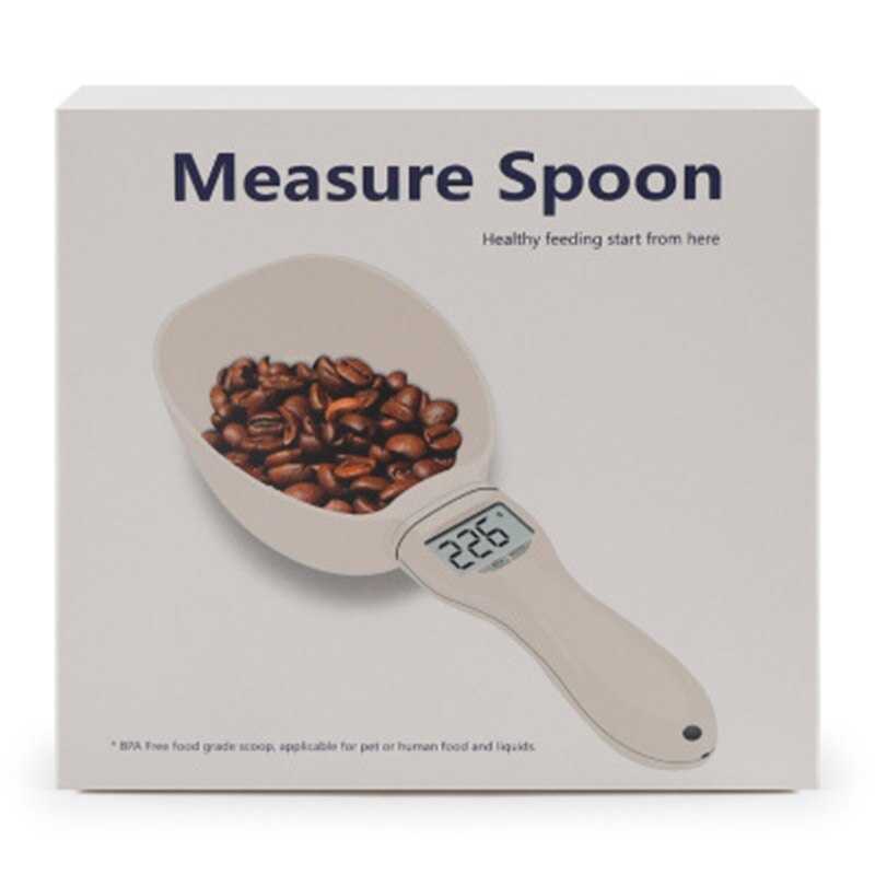 Digital Pet Food Measuring Spoon – LCD Display & 5 Units for Accurate Feeding