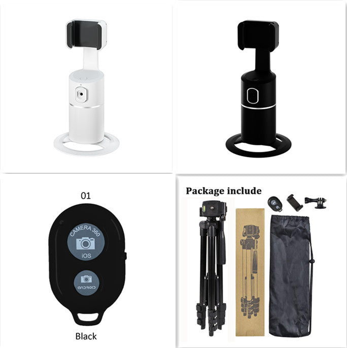 AI Face Tracking Phone Mount – 360° Auto-Tracking Stand for Live Streaming & Vlogging