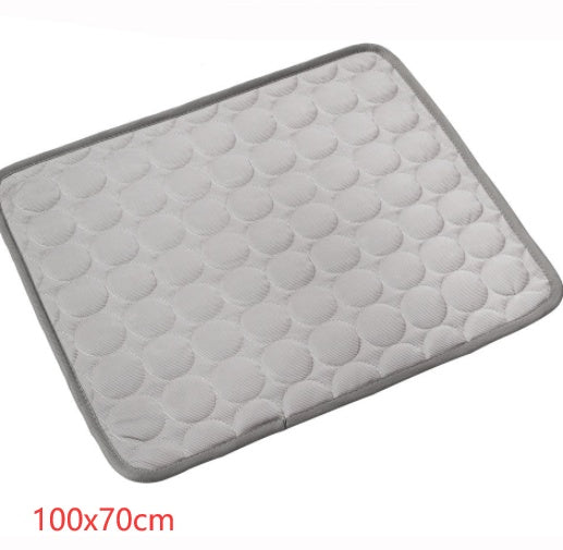 Ice Silk Pet Cooling Pad – Breathable Summer Mat for Dogs & Cats (No Water Needed)