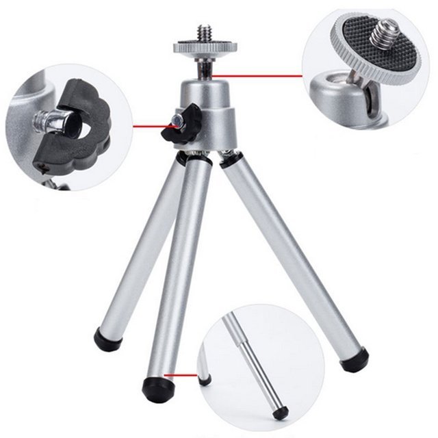 Mini Desktop Camera Tripod – Portable & Adjustable Travel Tripod with Ball Head – tech-gadget