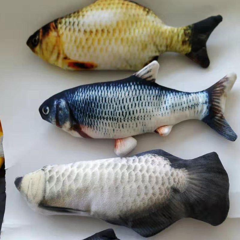 USB Flopping Fish Cat Toy – Rechargeable, Realistic & Safe for Solo Play