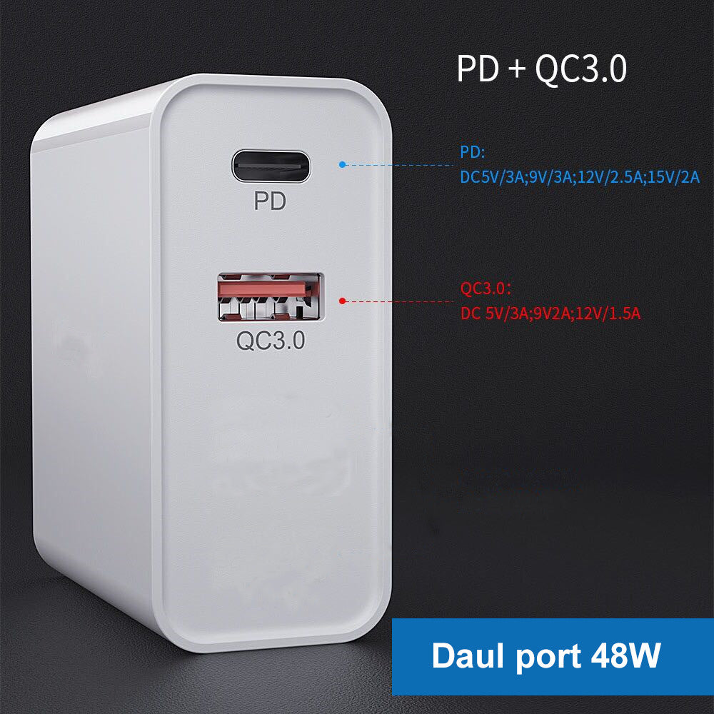 Multi-Port USB Fast Charger – PD & QC Quick Charging Hub (2–4 Ports)
