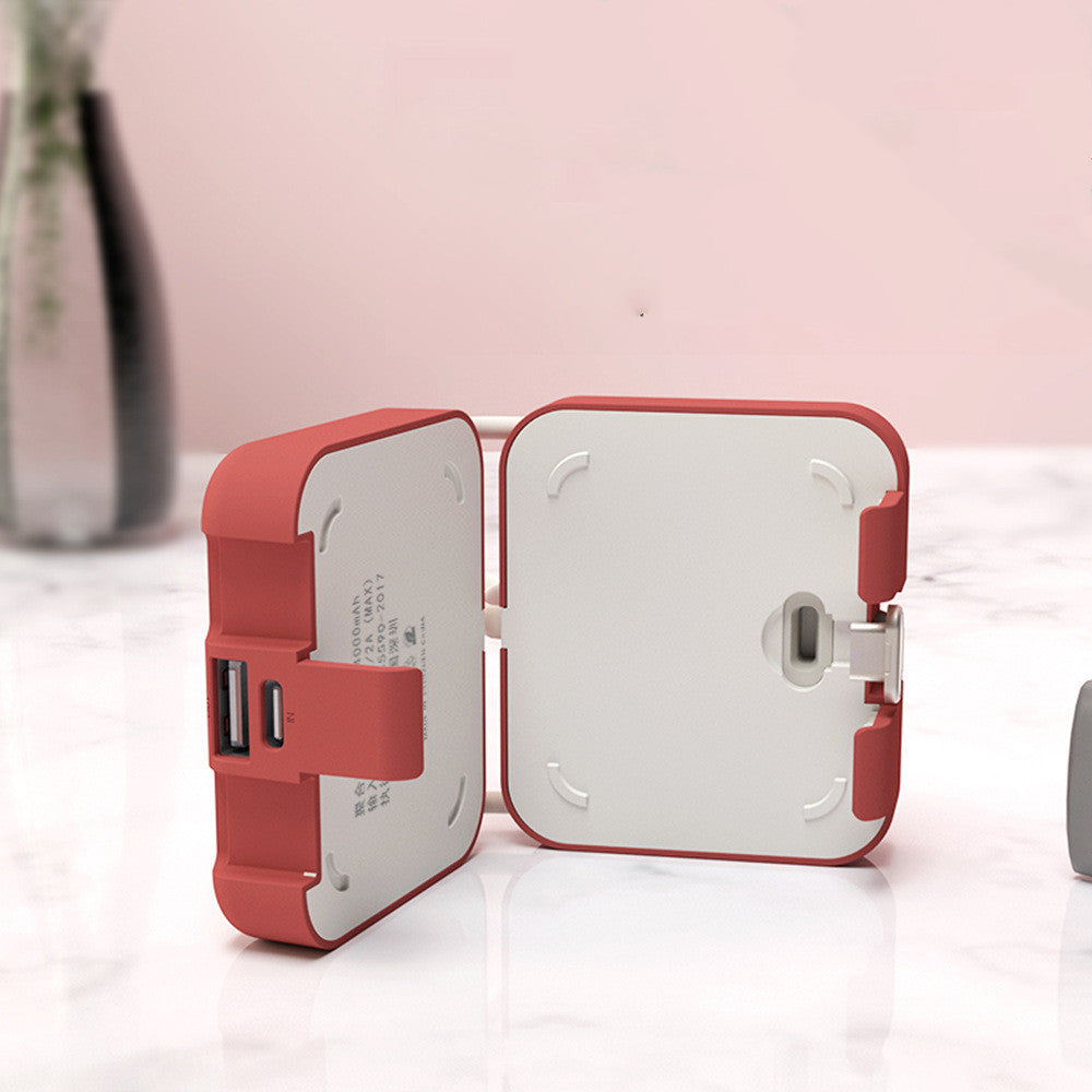 Handbag Clip Power Bank – 4000mAh Portable Charger with Stand & Multi-Port Output