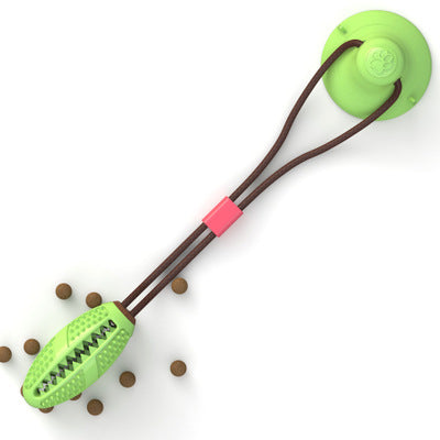 Suction Cup Tug Rope Dog Toy – Treat Dispenser & Dental Chew for Self-Play
