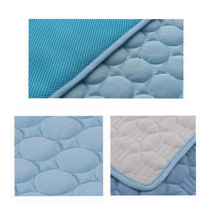 Ice Silk Pet Cooling Pad – Breathable Summer Mat for Dogs & Cats (No Water Needed)