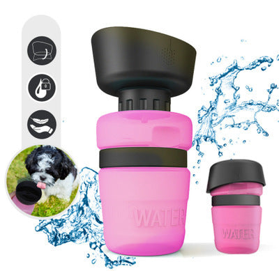 2-in-1 Portable Dog Water Bottle & Bowl – Leak-Proof, BPA-Free, 520ml – grooming kit