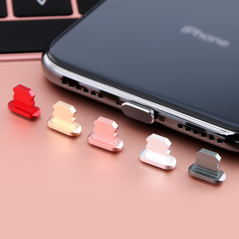 Aluminum Lightning Port Dust Plug for iPhone – Sleek Charging Port Protector