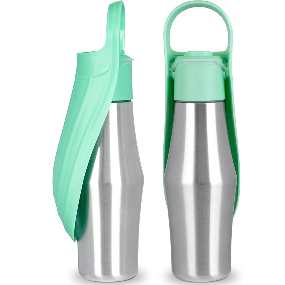 750ml Stainless Steel Pet Water Bottle – Leakproof & Recyclable Design for Dogs & Cats – grooming kit