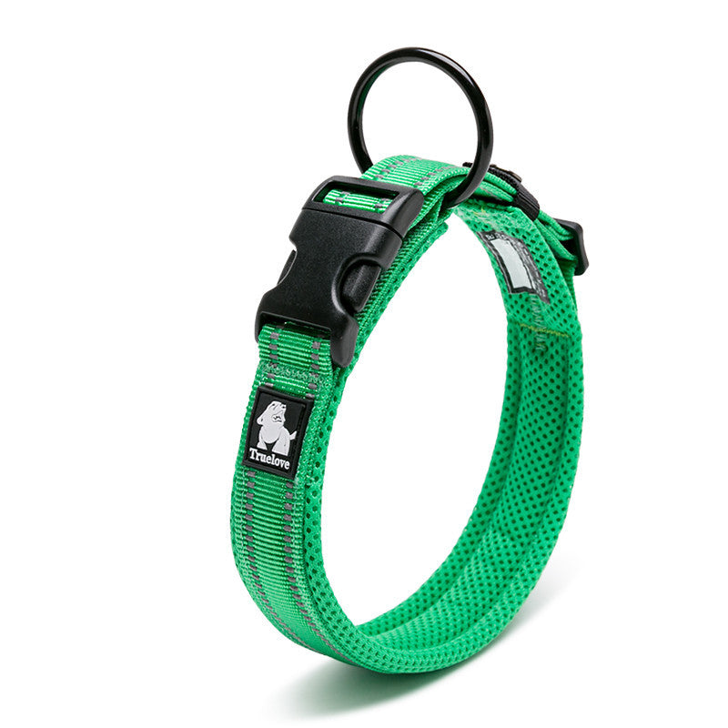 3M Reflective Dog Collar – Soft Padded Adjustable Nylon for Night Safety – grooming kit