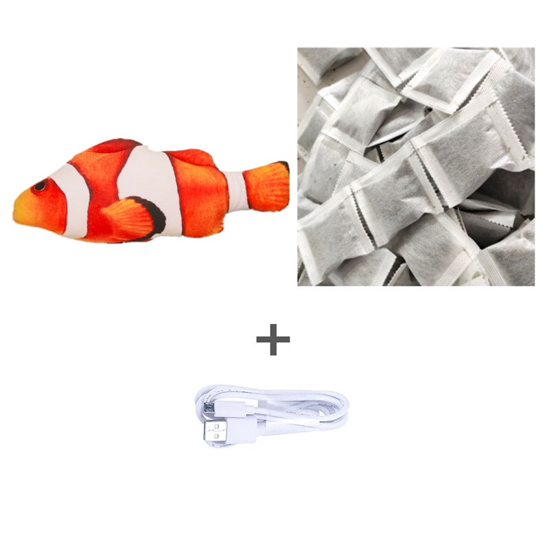 USB Flopping Fish Cat Toy – Rechargeable, Realistic & Safe for Solo Play