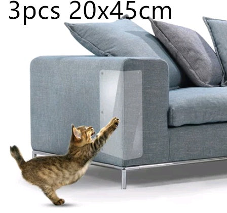 Transparent Anti-Scratch Sofa Protector – PVC Film for Cats & Pets