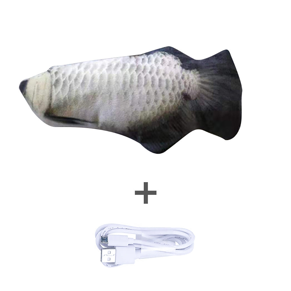 USB Flopping Fish Cat Toy – Rechargeable, Realistic & Safe for Solo Play
