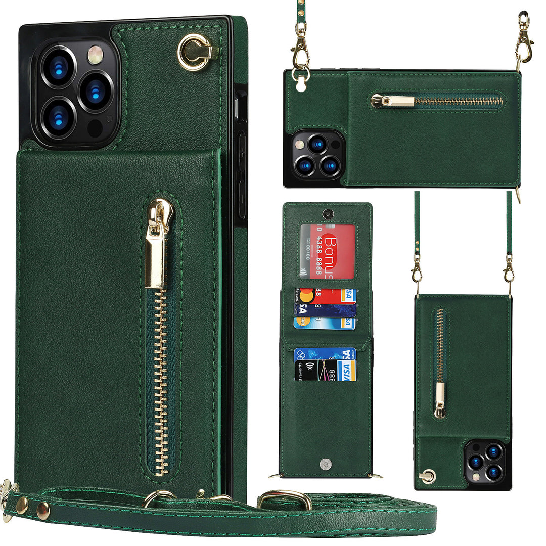 PU Leather Zipper Crossbody Phone Case – Wallet Cover for Samsung Models - JEFF's Favorite Picks