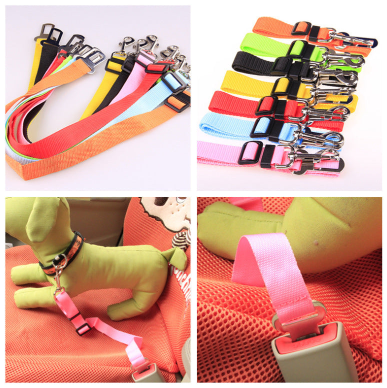 Adjustable Pet Car Seat Belt – Secure & Comfortable Travel Harness for Dogs & Cats – grooming kit