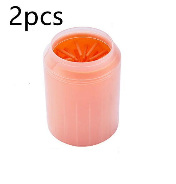 Pet Paw Cleaner Cup – 360° Soft Bristle Cleaner for Dogs & Cats