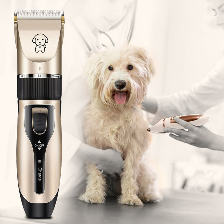 Rechargeable Pet Hair Clipper – Low Noise, Ceramic Blade, 90min Runtime – grooming kit
