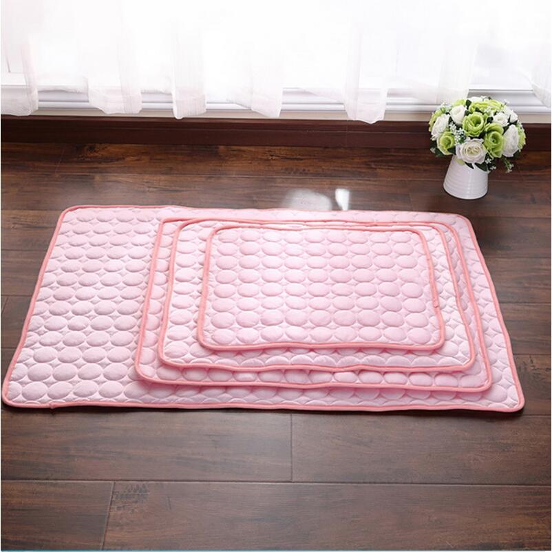 Ice Silk Pet Cooling Pad – Breathable Summer Mat for Dogs & Cats (No Water Needed)