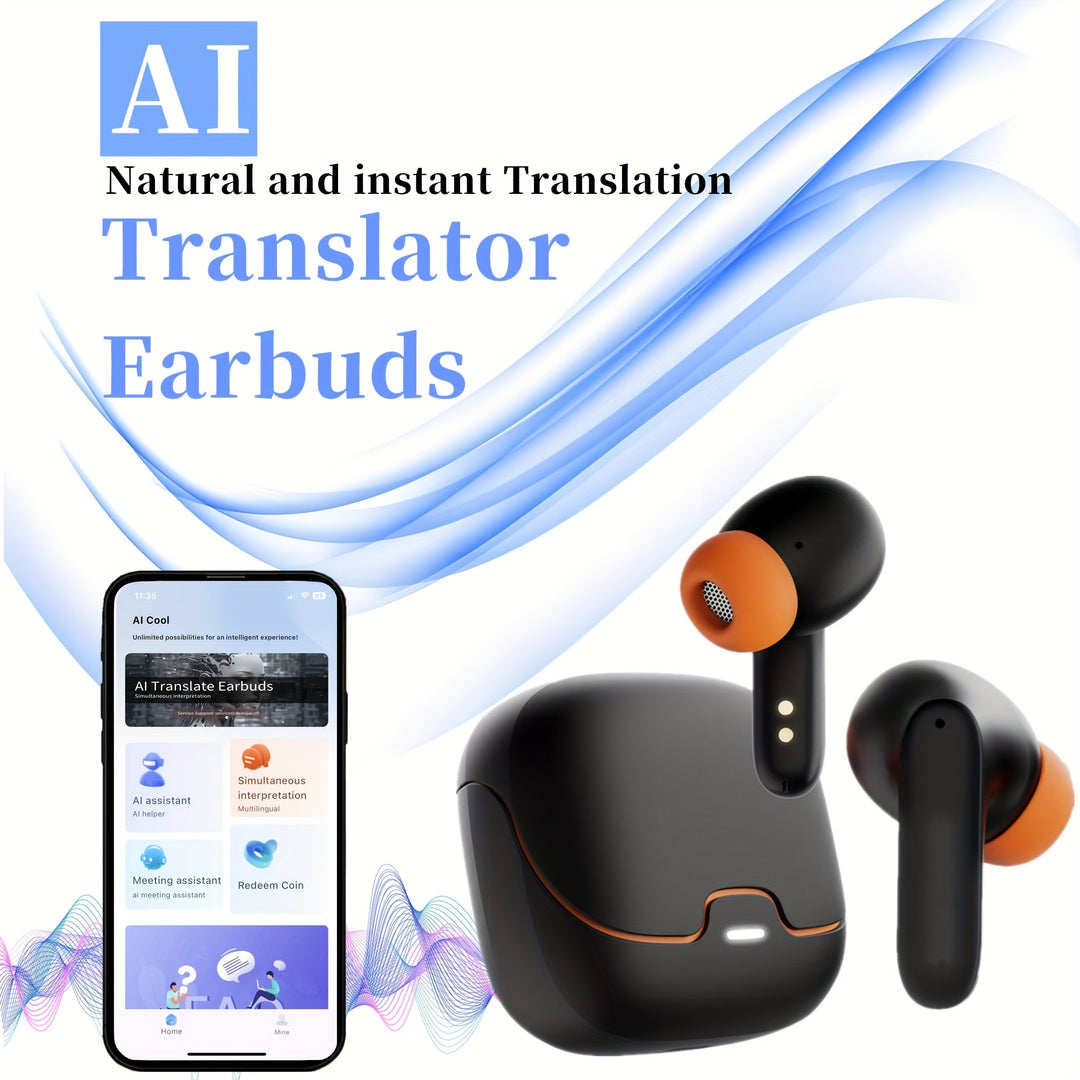 Wireless Translation Earbuds with Noise Cancelling | 550mAh