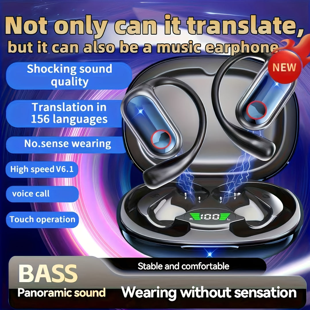 WISEZONE Open-Back Wireless Earbuds | Sports & Calls