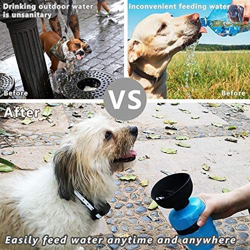 2-in-1 Portable Dog Water Bottle & Bowl – Leak-Proof, BPA-Free, 520ml – grooming kit