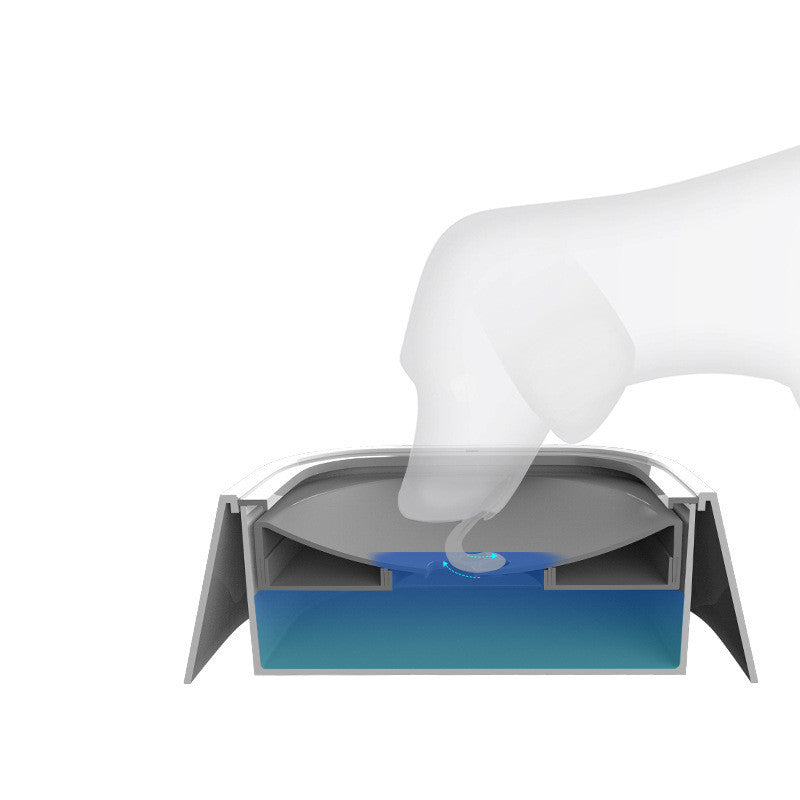 1.5L Floating Pet Water Bowl – No-Spill Slow Feeder for Cats & Dogs – grooming kit