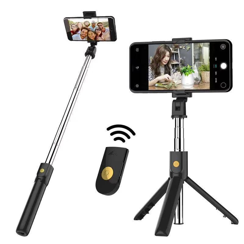 K10 Bluetooth Selfie Stick with Wireless Remote – Foldable Tripod for iPhone & Android