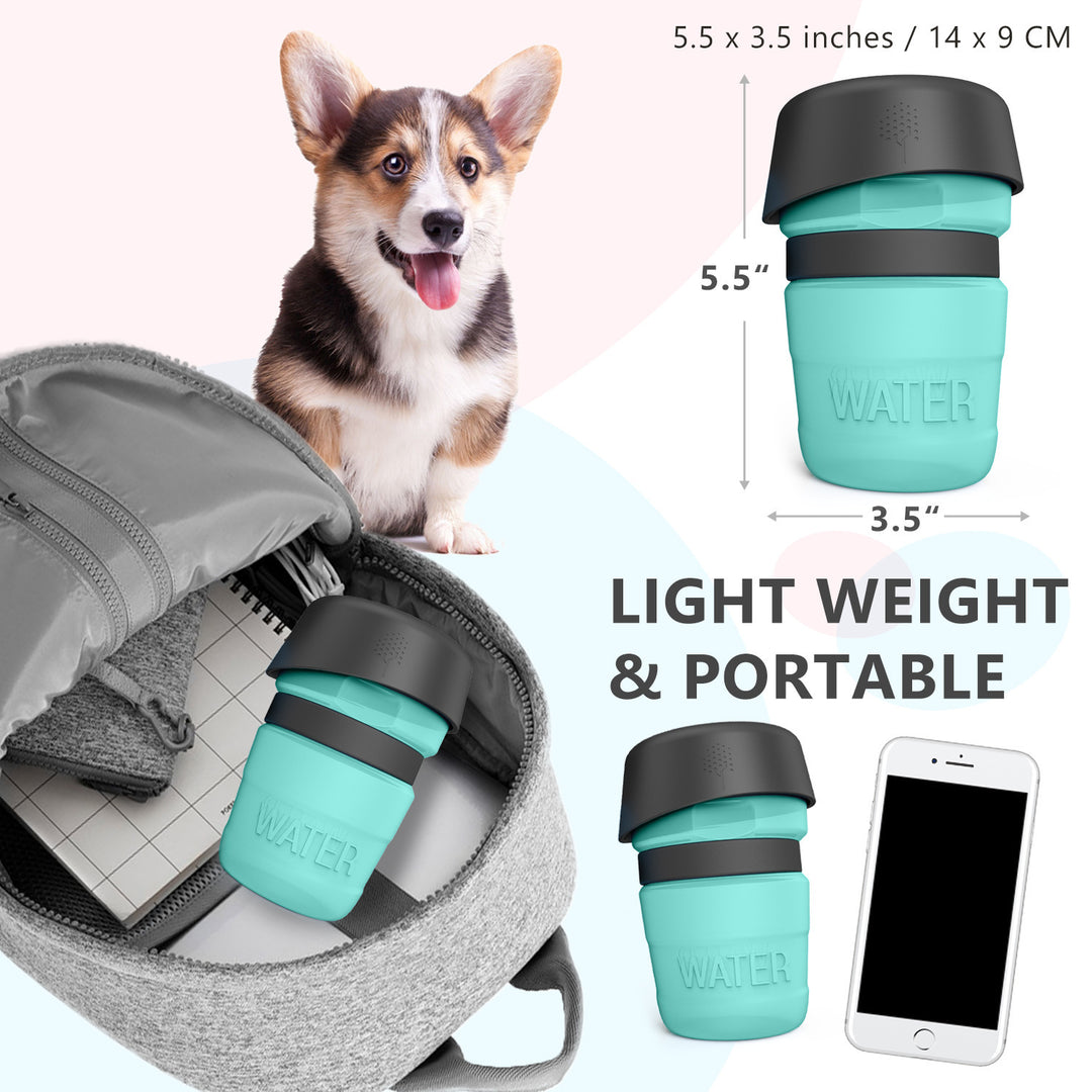 2-in-1 Portable Dog Water Bottle & Bowl – Leak-Proof, BPA-Free, 520ml – grooming kit