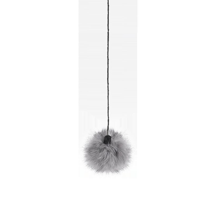 Electric Cat Toy Ball with Fur & Rope – Self-Moving Chase Toy