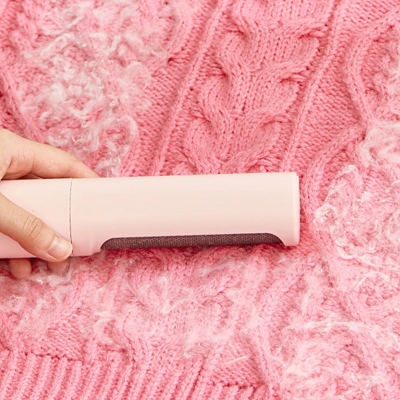 Reusable Self-Cleaning Pet Hair Remover Brush – Travel Lint Roller for Furniture & Clothes