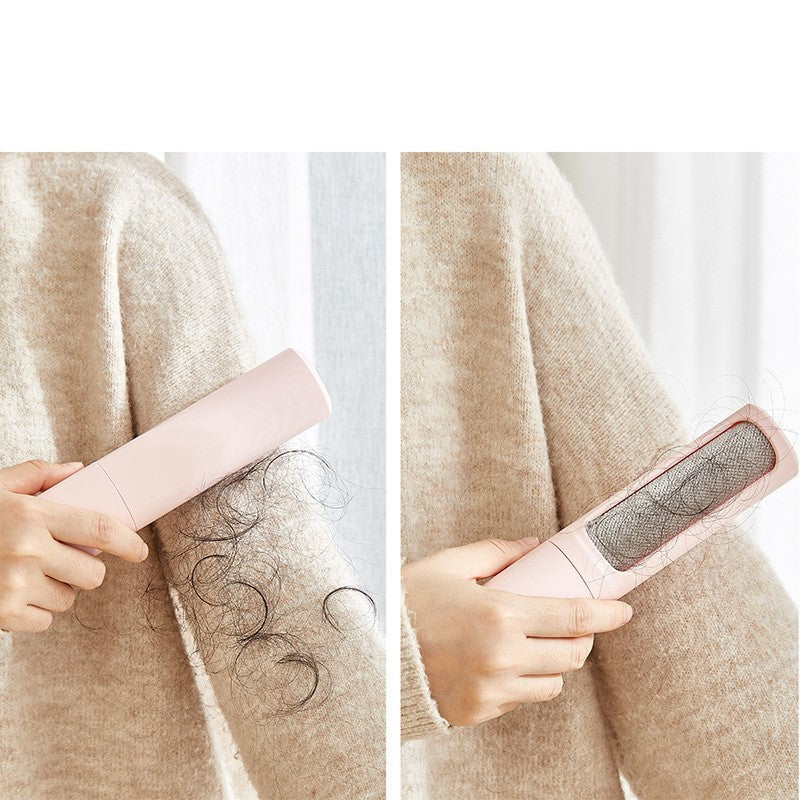 Reusable Self-Cleaning Pet Hair Remover Brush – Travel Lint Roller for Furniture & Clothes
