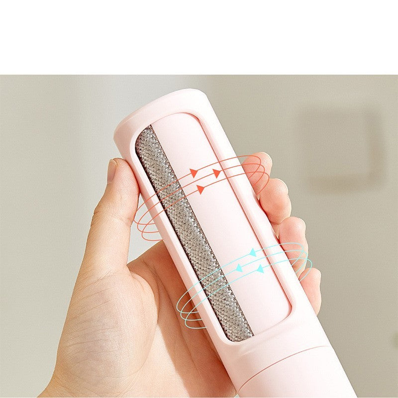 Reusable Self-Cleaning Pet Hair Remover Brush – Travel Lint Roller for Furniture & Clothes