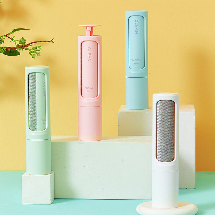 Reusable Self-Cleaning Pet Hair Remover Brush – Travel Lint Roller for Furniture & Clothes – grooming kit