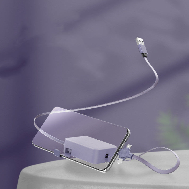 Retractable 3-in-1 Charging Cable – Lightning, USB-C, Micro USB | 100cm